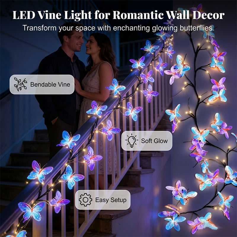 🥳2026 HOT SALE🌿Romantic Butterfly Vine LED Lights