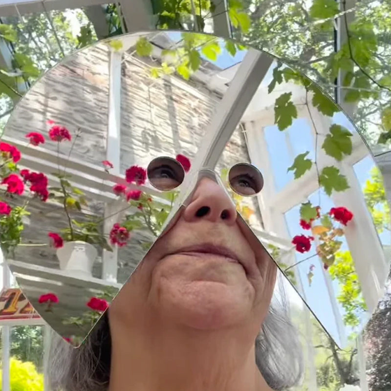 Novel Mirror Face Mask for Creative Outdoor Photography🤩
