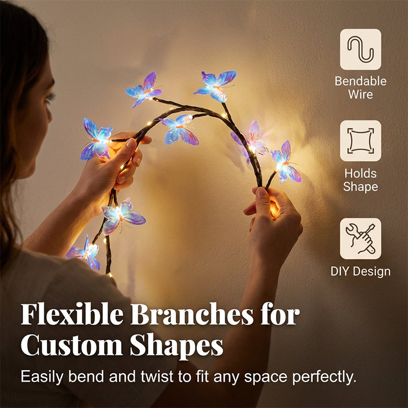 🥳2026 HOT SALE🌿Romantic Butterfly Vine LED Lights