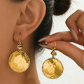 ✨Vintage Hammered Metal Teardrop Earrings