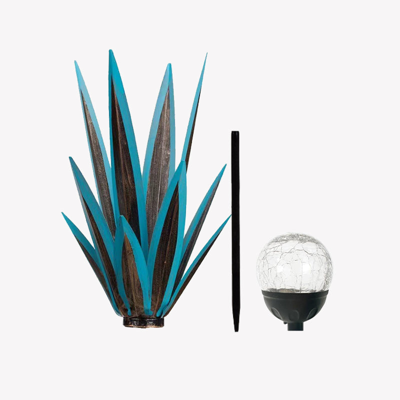 🌵 Vibrant Metal Agave Solar Light ✨ Glow Up Your Garden