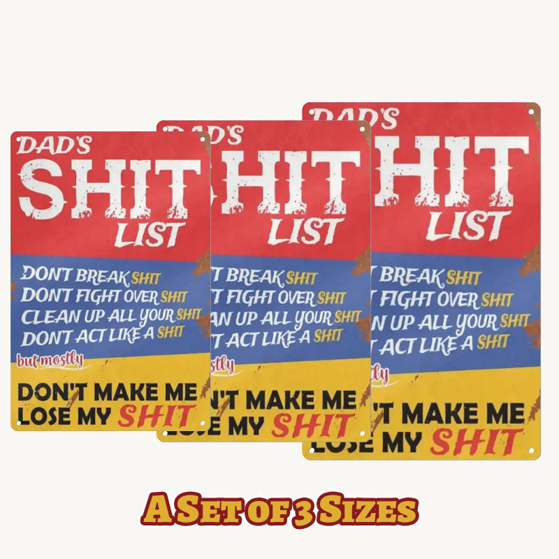 😄Dad's List of Rules