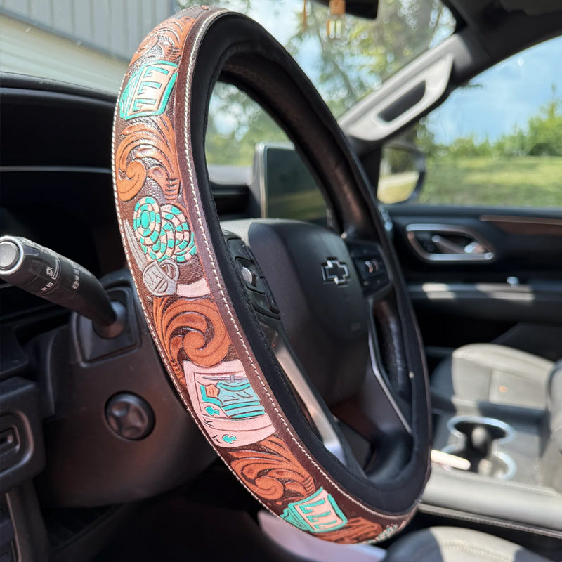 💥Limited-time offer🤠 Western Cowboy Steering Wheel Cover