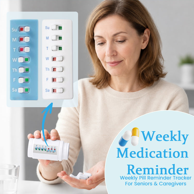 💊 Weekly Pill Reminder Tracker For Seniors & Caregivers ✨