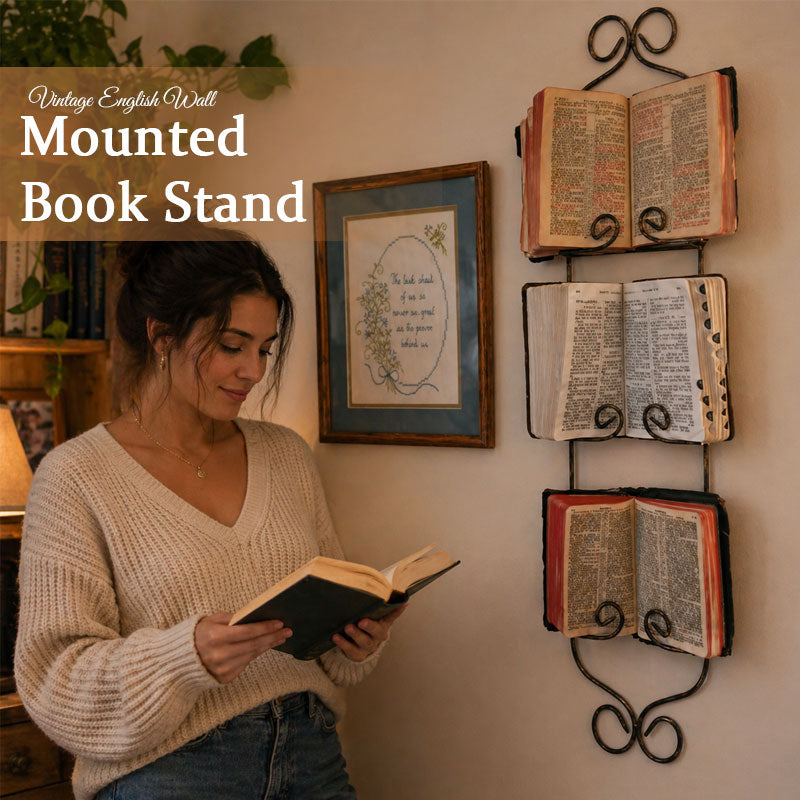 📚Vintage English Wall-Mounted Book Stand
