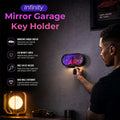 🔑 Infinity Mirror Garage Key Holder