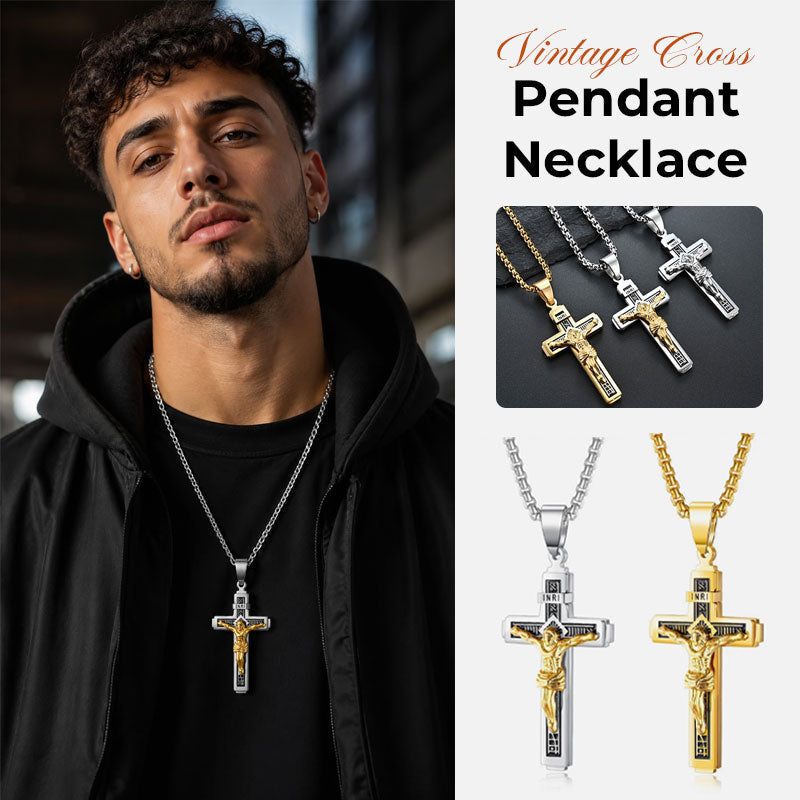 ✝️ Vintage Cross Pendant Necklace