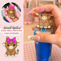 🥤Adorable Highland Cow Nail-Saving Can Opener