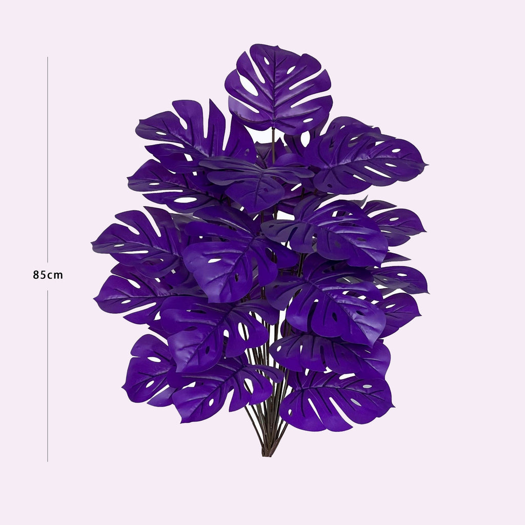 💜Artificial Purple Monstera Plant