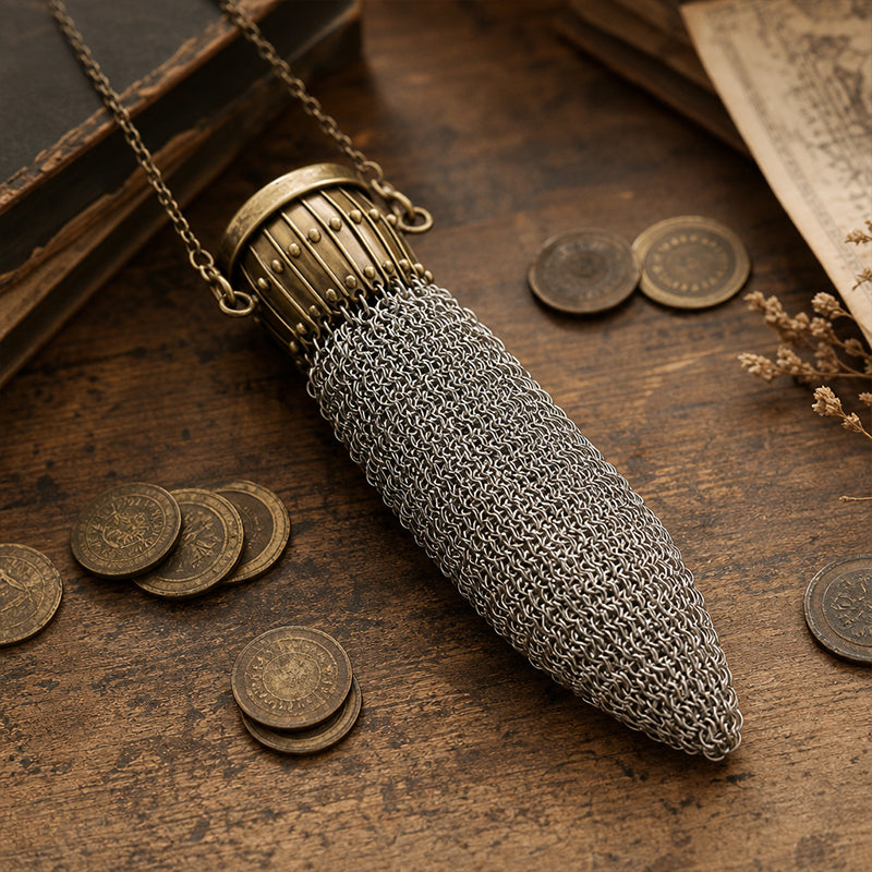 Vintage-Inspired Chainmail Coin Purse