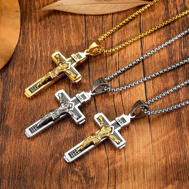 ✝️ Vintage Cross Pendant Necklace