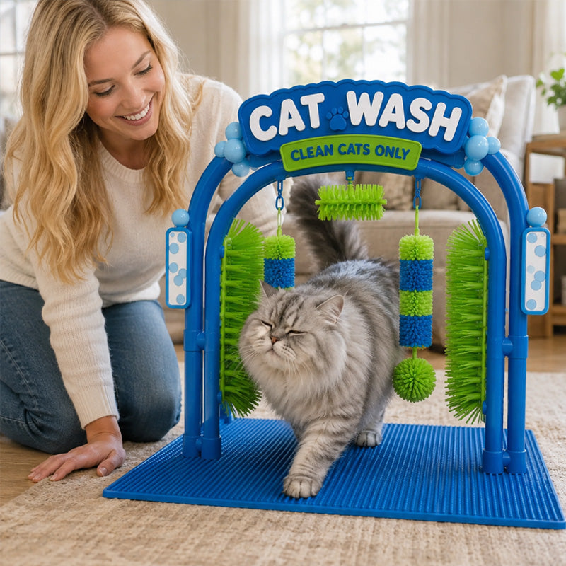 🐾 Self‑Service Cat Grooming Station – Stress‑Free Loose Fur Collector For Indoor Cats