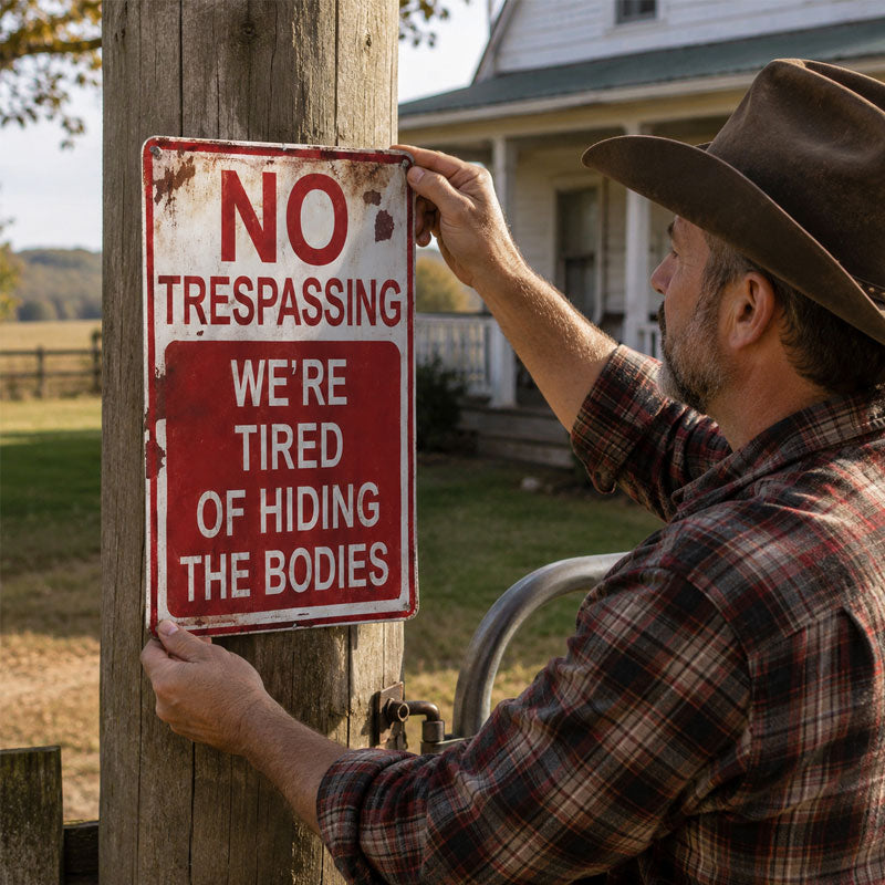 🚫💀No Trespassing We're Tired Of Hiding Corpses