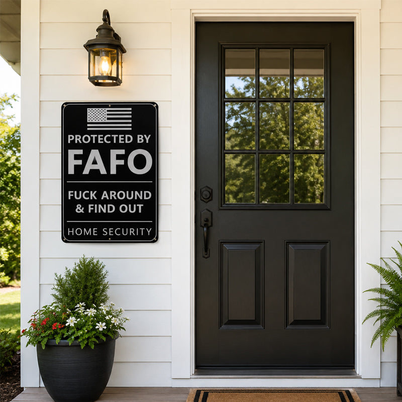 📢📢LAST DAY SALE 50% OFF😎Protected By FAFO Metal Sign