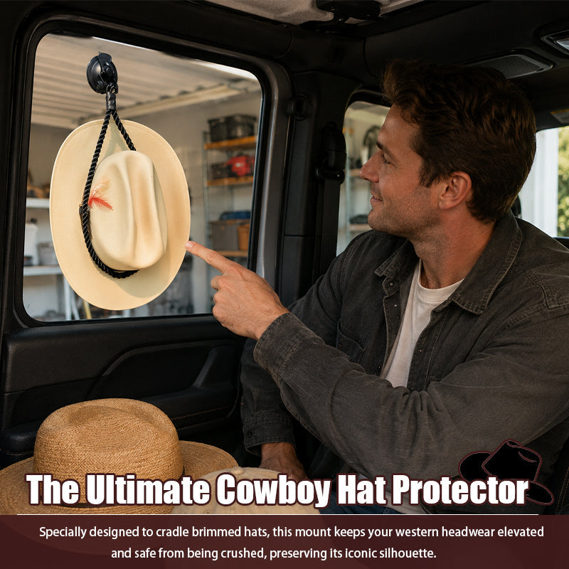 🤠Suction Cup Cap Holder – Space-Saving Hat Organizer