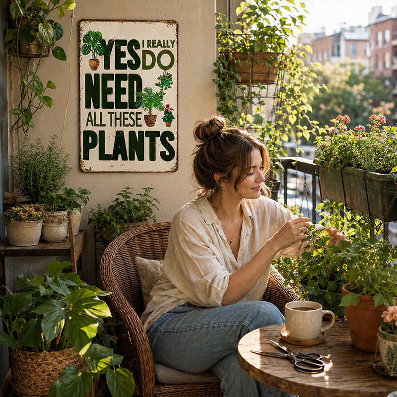 🌿 Yes, I Really Do Need All These Plants Sign