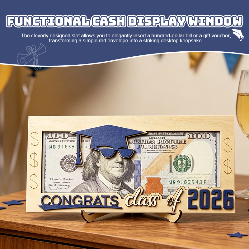 Creative Wallet For 2026 Graduation Season - Cash Organizer 🎓 — A Creative Way to Celebrate Their Big Achievement