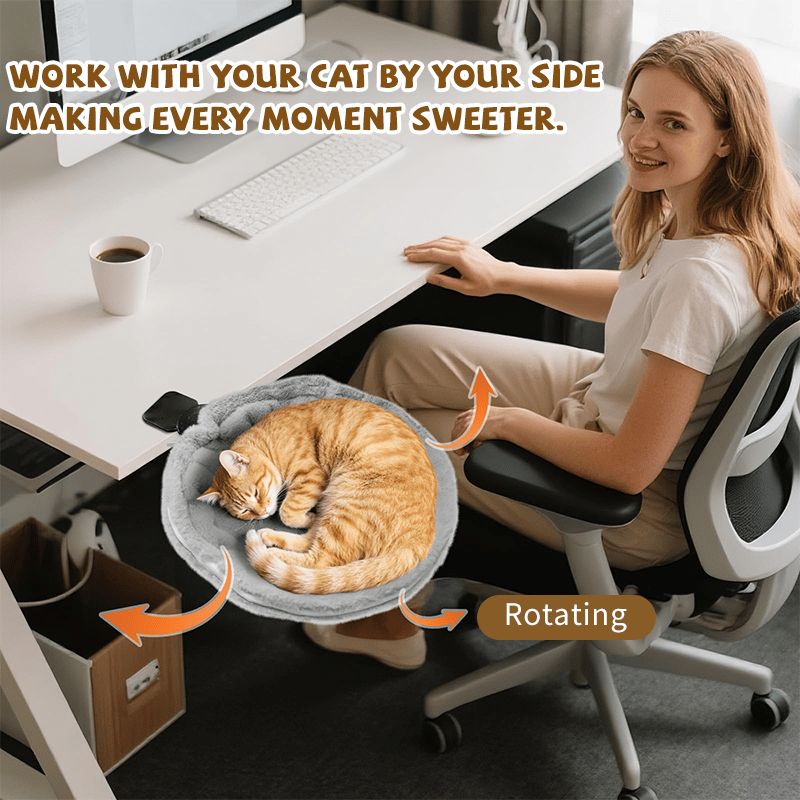 🐱Durable Ergonomic cat Desk Bed for Remote Workers