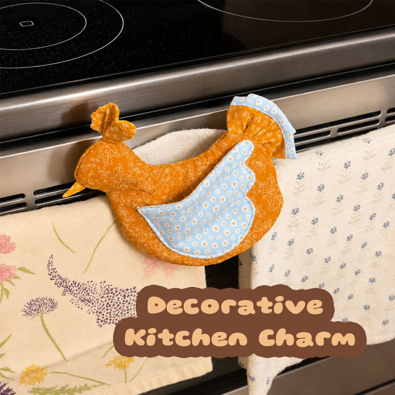 Cute Chick Shaped Heat Resistant Oven Mitt 🐥✨🍳