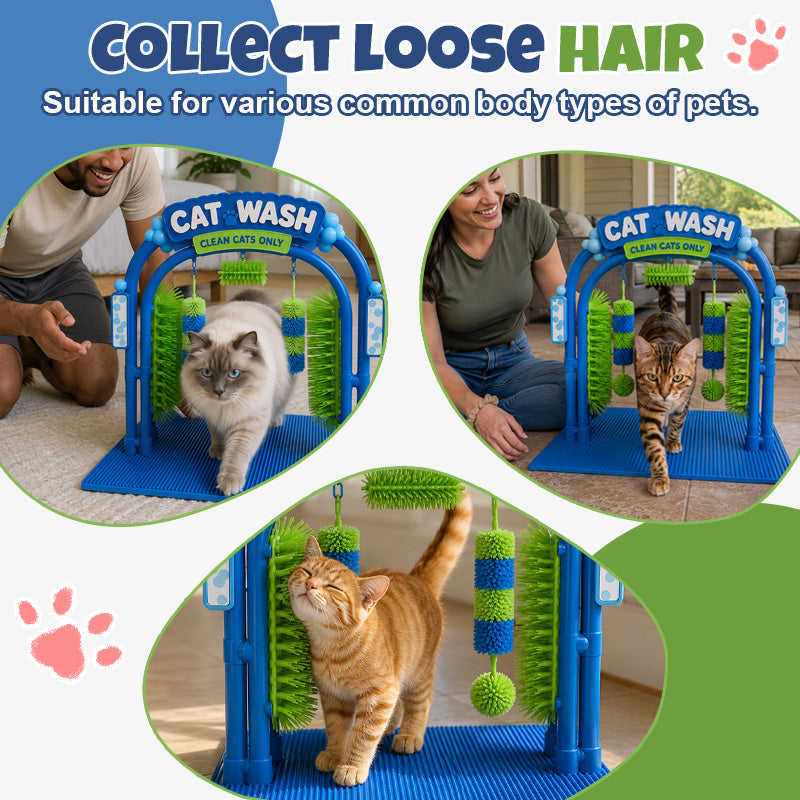 🐾 Self‑Service Cat Grooming Station – Stress‑Free Loose Fur Collector For Indoor Cats
