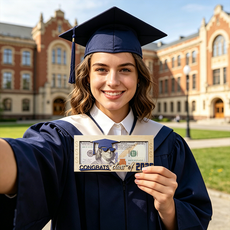 Creative Wallet For 2026 Graduation Season - Cash Organizer 🎓 — A Creative Way to Celebrate Their Big Achievement