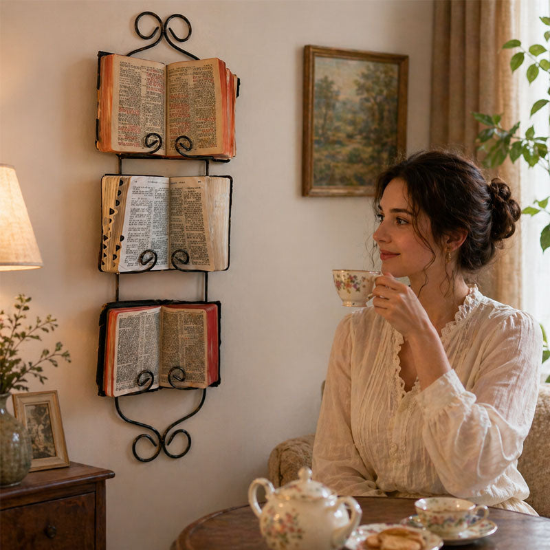 📚Vintage English Wall-Mounted Book Stand