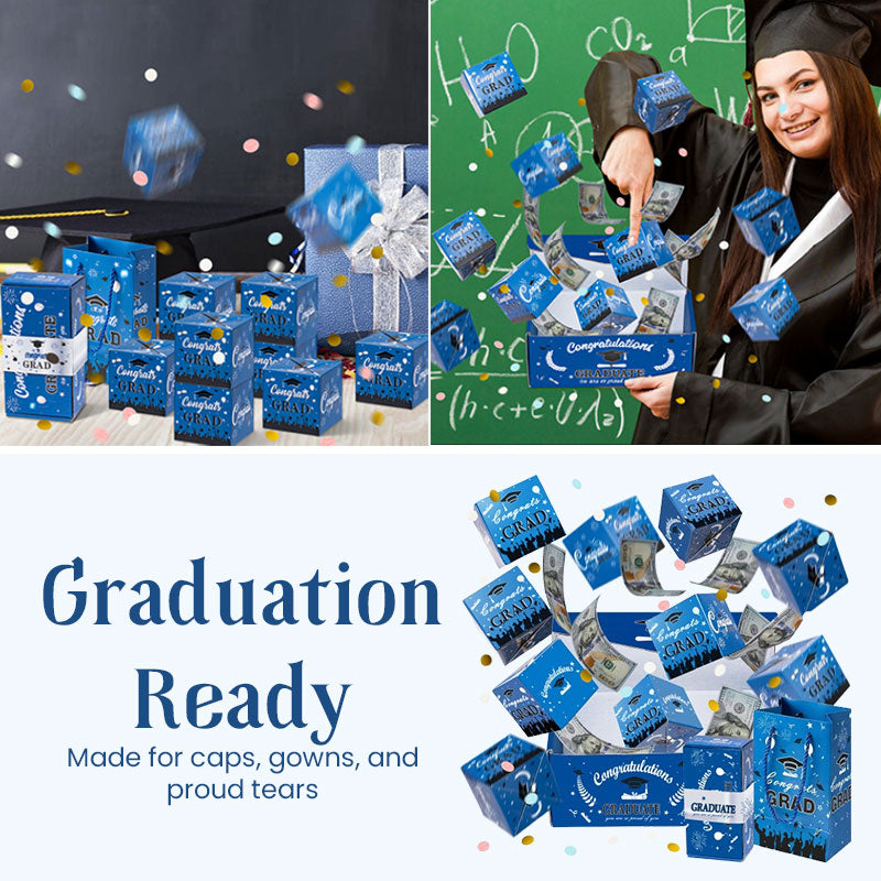 🎓 Bouncy Red Envelope Box Graduation Gift Box
