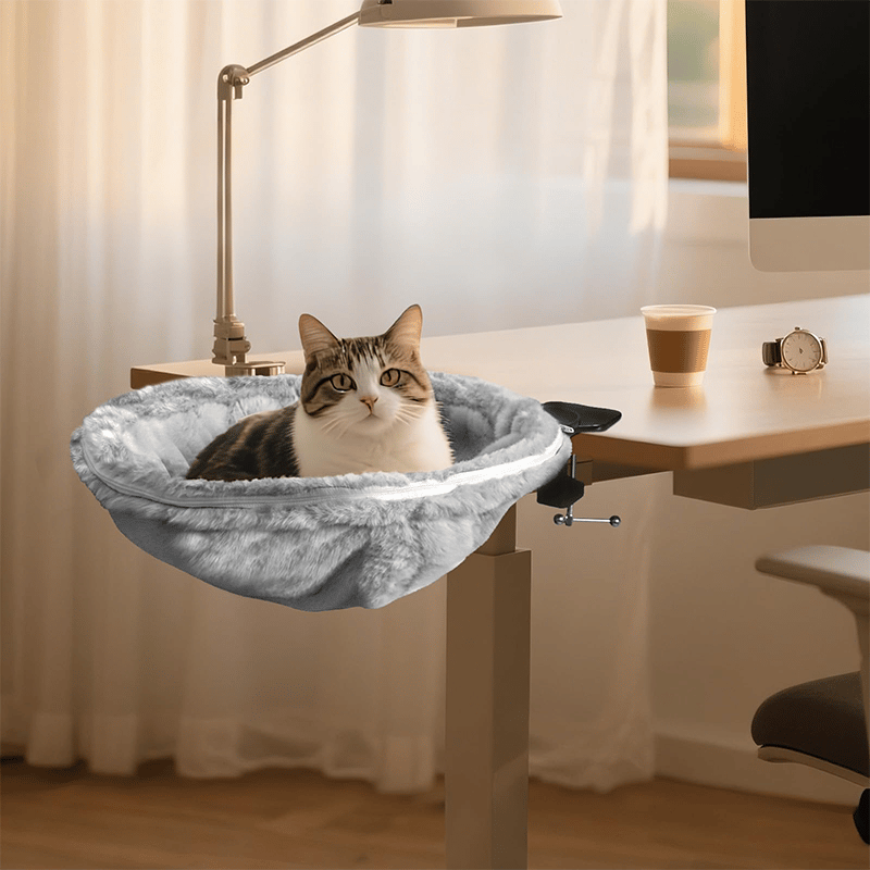 🐱Durable Ergonomic cat Desk Bed for Remote Workers
