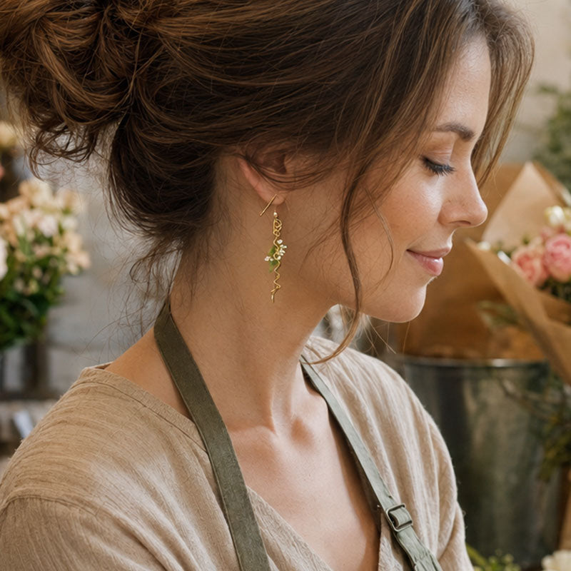 ✨Spiral Ikebana Earrings