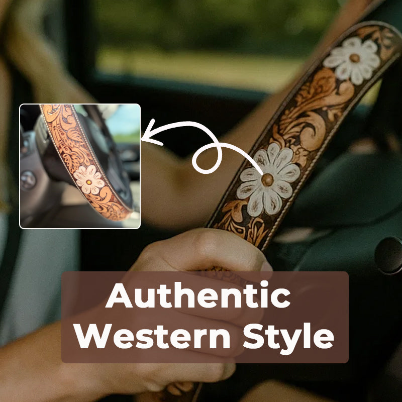 💥Limited-time offer🤠 Western Cowboy Steering Wheel Cover