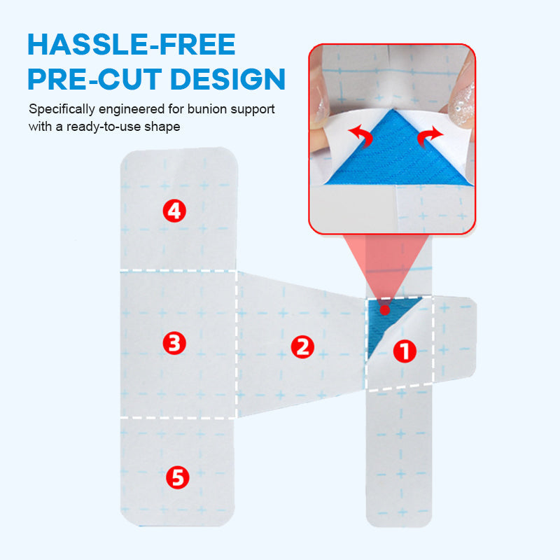 📢📢LAST DAY SALE 50% OFF🦶Pre-cut Bunion Corrector Kinesiology Tape