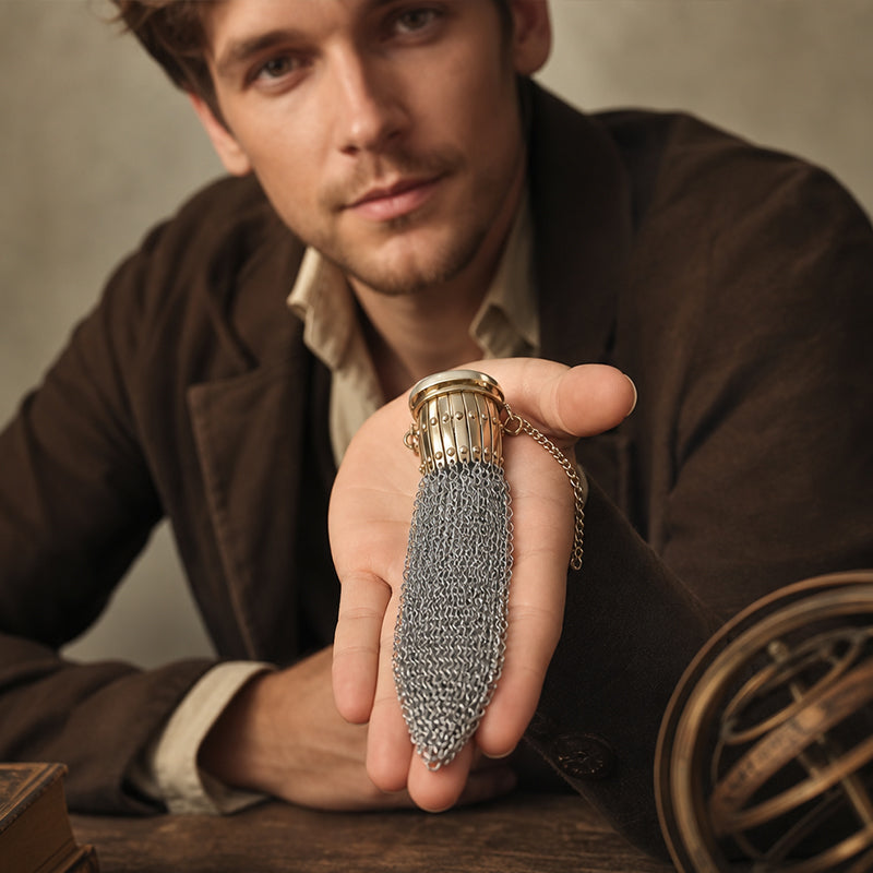 Vintage-Inspired Chainmail Coin Purse