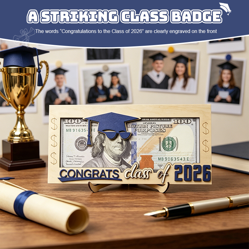 Creative Wallet For 2026 Graduation Season - Cash Organizer 🎓 — A Creative Way to Celebrate Their Big Achievement