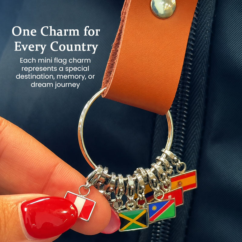 🌍 Flag Charm Keychain