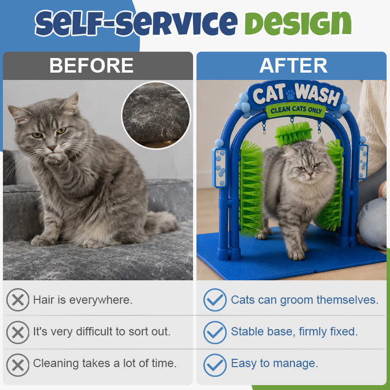 🐾 Self‑Service Cat Grooming Station – Stress‑Free Loose Fur Collector For Indoor Cats