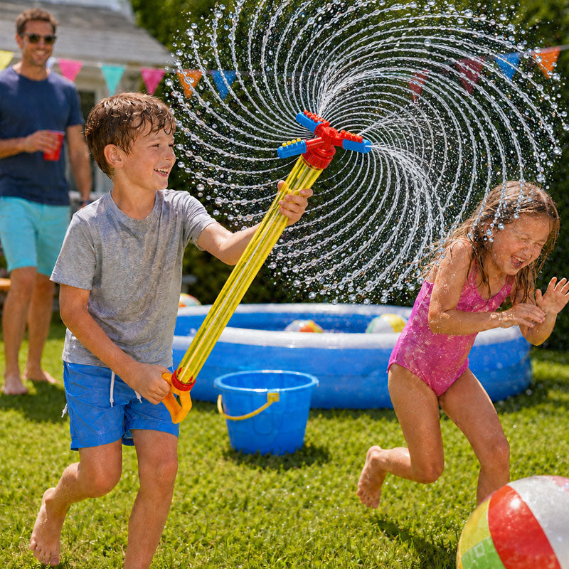💦 Upgraded 360° Rotating Water Blaster For Kids 🌊