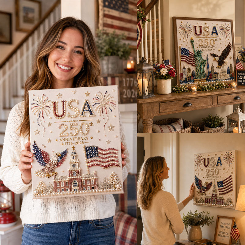 USA 250th Anniversary DIY Diamond Painting Kit✨💎