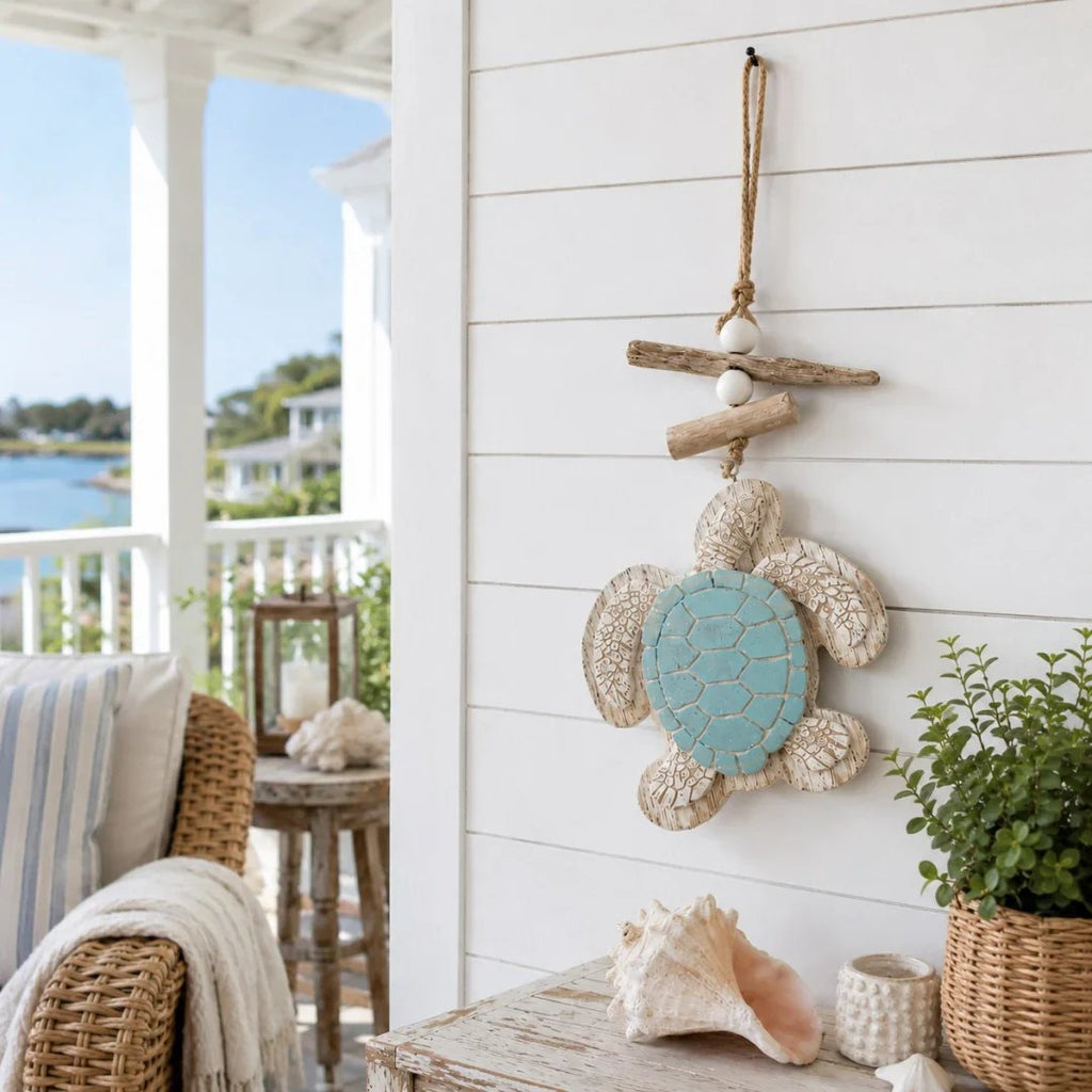 Glow-in-the-Dark Coastal Turtle Wall Hanging 🐢