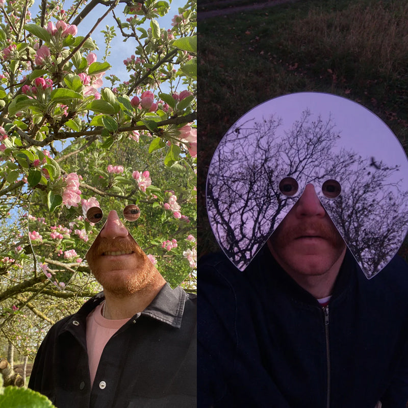 Novel Mirror Face Mask for Creative Outdoor Photography🤩