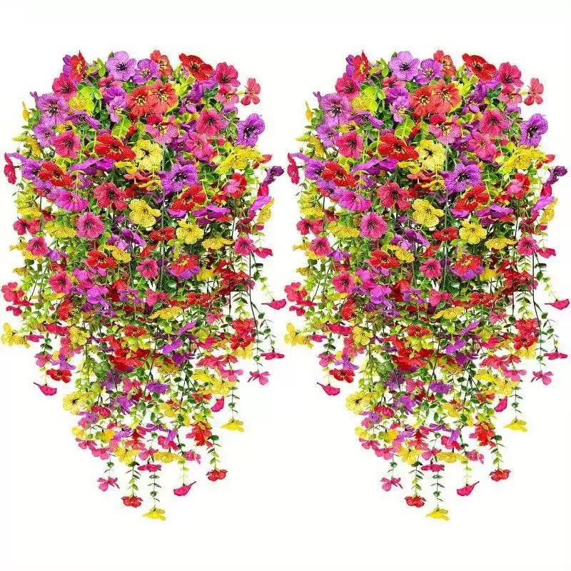 ⏳LAST DAY SPECIAL PRICE: $9.99!!🌷Outdoor cascading daisy and eucalyptus flowers – UV resistant