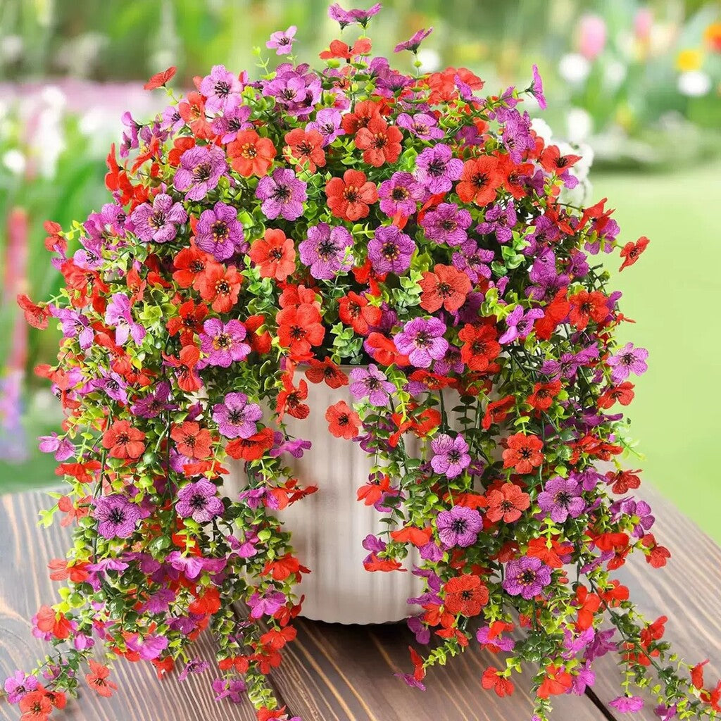 ⏳LAST DAY SPECIAL PRICE: $9.99!!🌷Outdoor cascading daisy and eucalyptus flowers – UV resistant