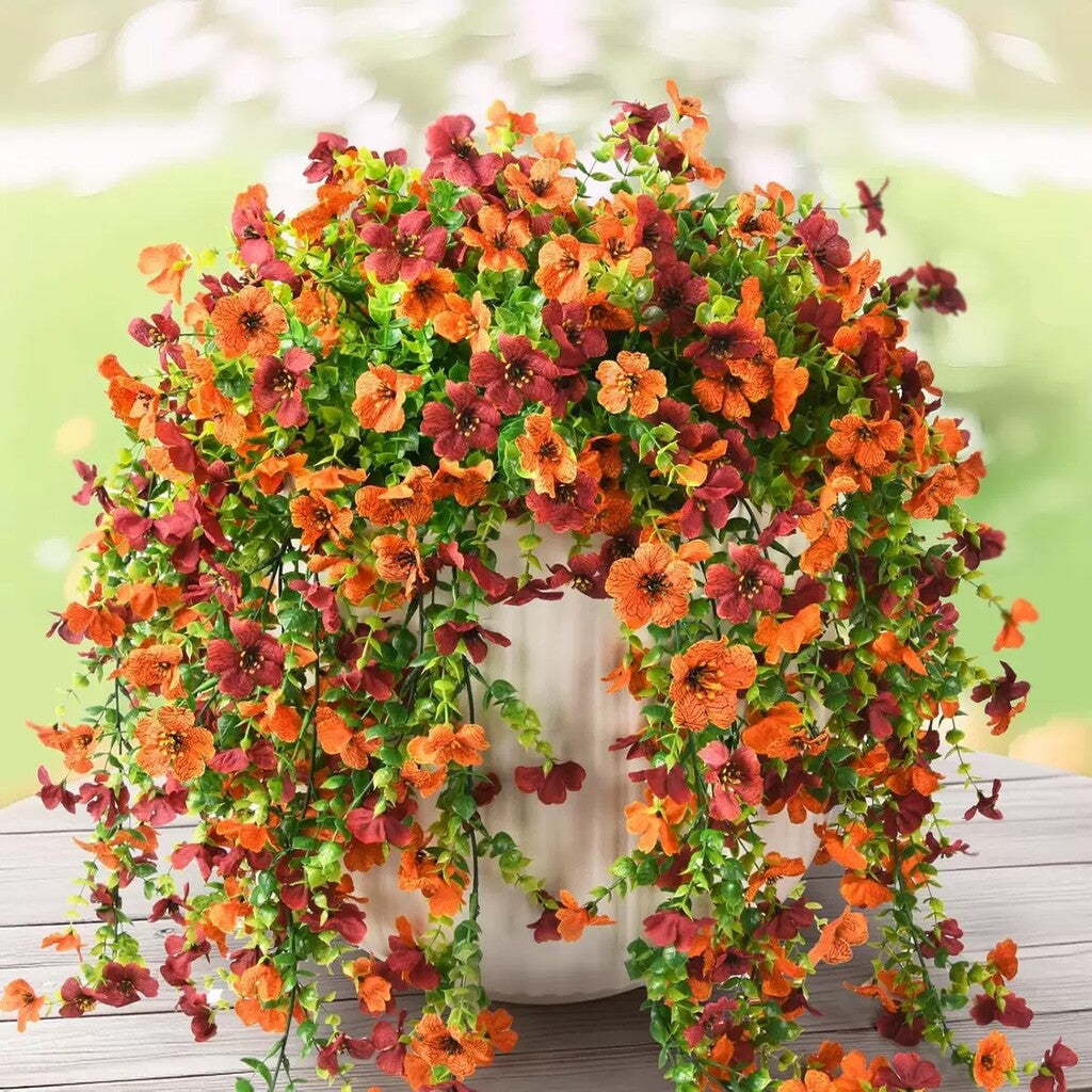 ⏳LAST DAY SPECIAL PRICE: $9.99!!🌷Outdoor cascading daisy and eucalyptus flowers – UV resistant