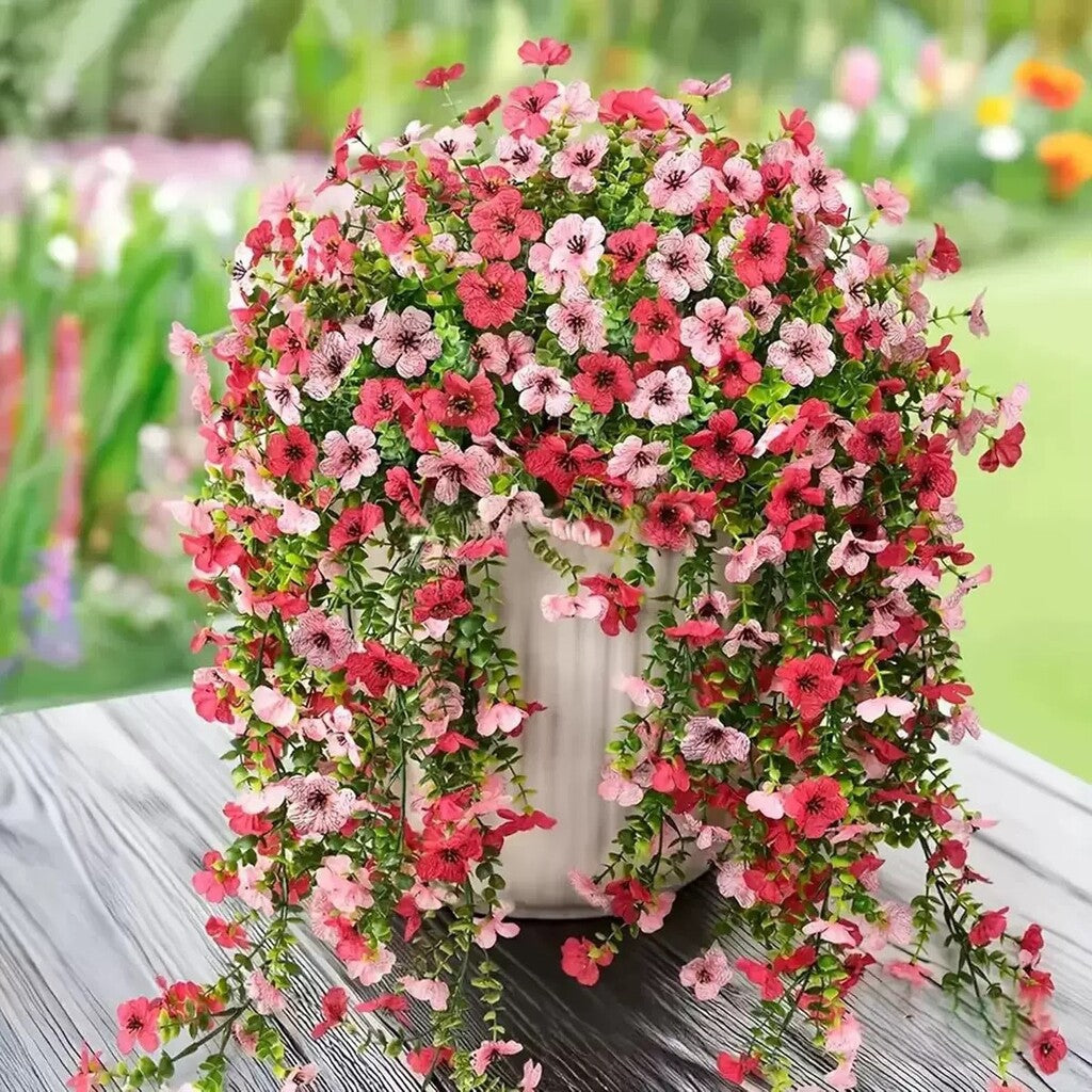 ⏳LAST DAY SPECIAL PRICE: $9.99!!🌷Outdoor cascading daisy and eucalyptus flowers – UV resistant