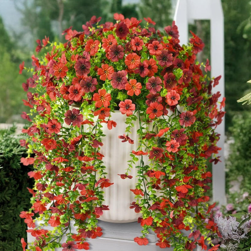 ⏳LAST DAY SPECIAL PRICE: $9.99!!🌷Outdoor cascading daisy and eucalyptus flowers – UV resistant