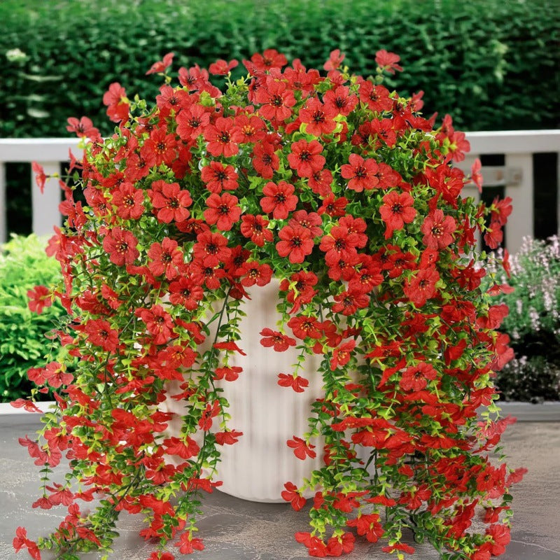 ⏳LAST DAY SPECIAL PRICE: $9.99!!🌷Outdoor cascading daisy and eucalyptus flowers – UV resistant