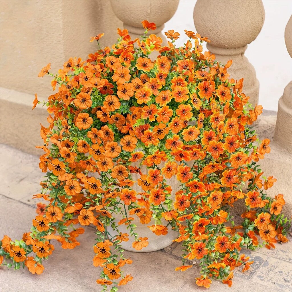 ⏳LAST DAY SPECIAL PRICE: $9.99!!🌷Outdoor cascading daisy and eucalyptus flowers – UV resistant