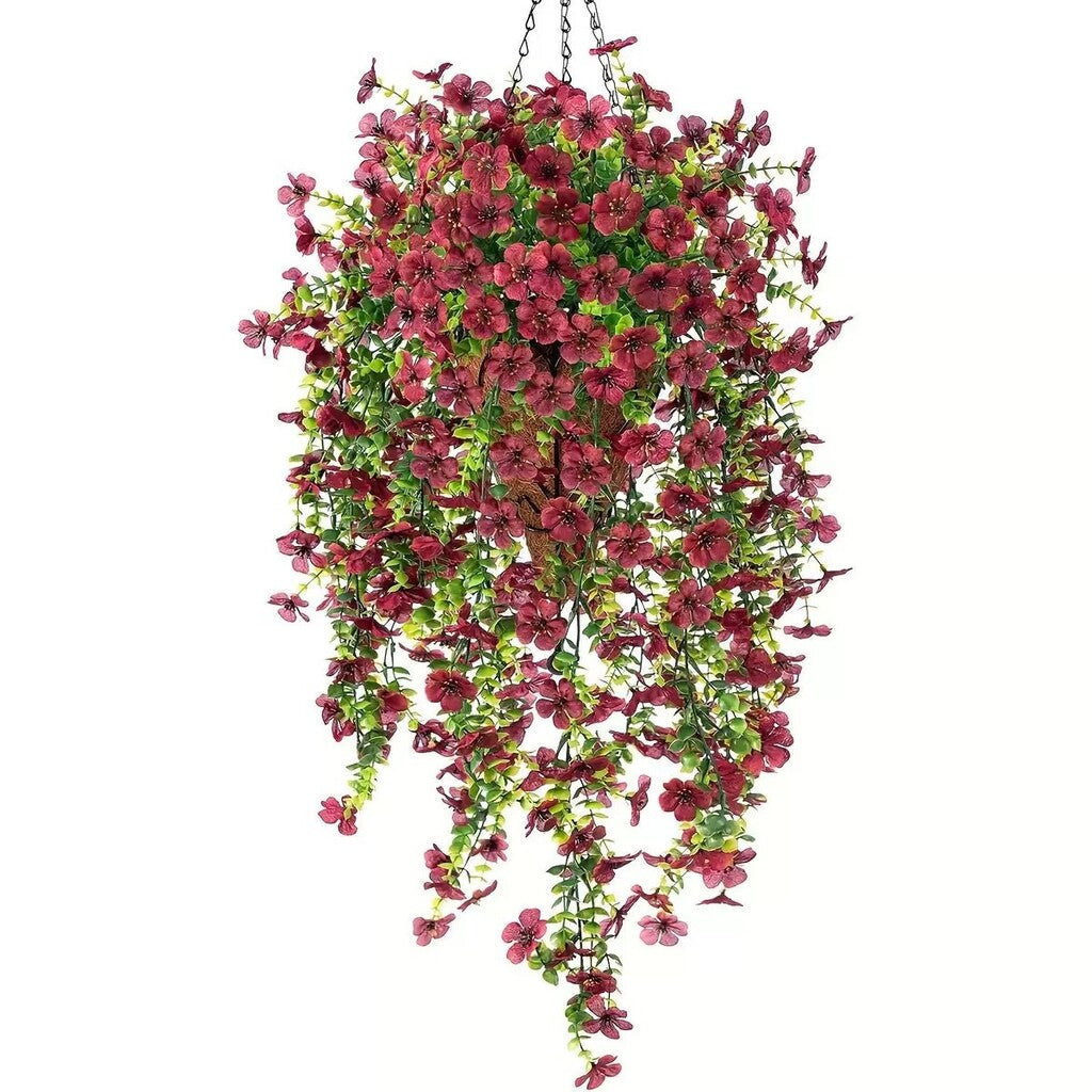 ⏳LAST DAY SPECIAL PRICE: $9.99!!🌷Outdoor cascading daisy and eucalyptus flowers – UV resistant