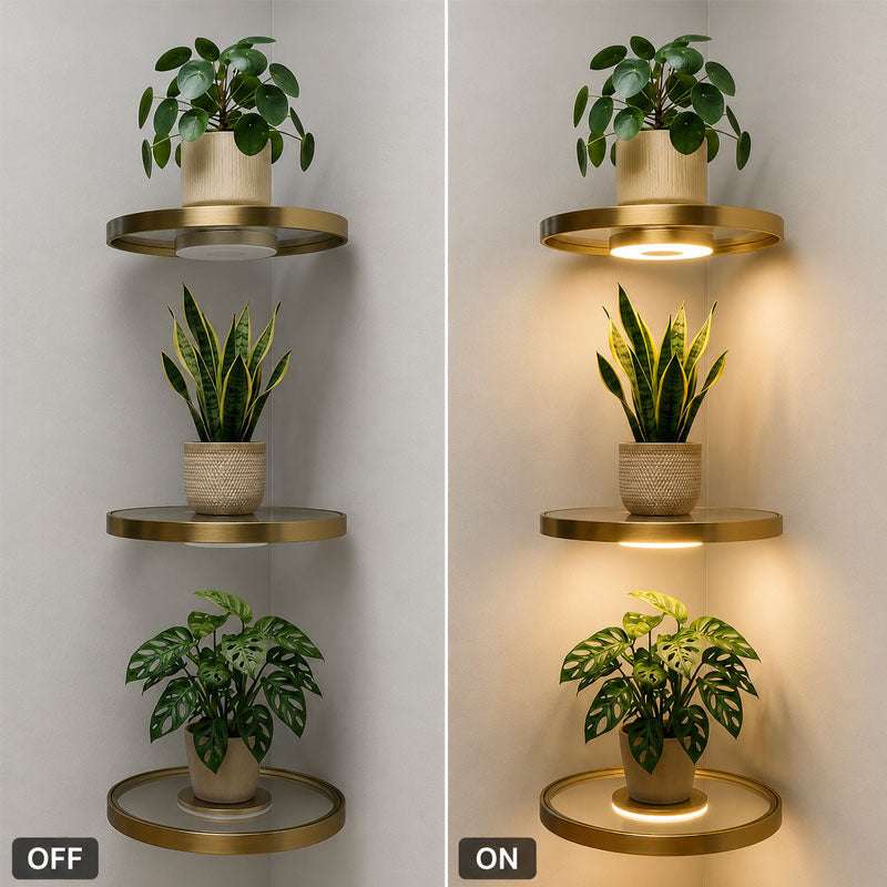 Floating Wall Shelf with Built-in Ambient LED Light💡✨