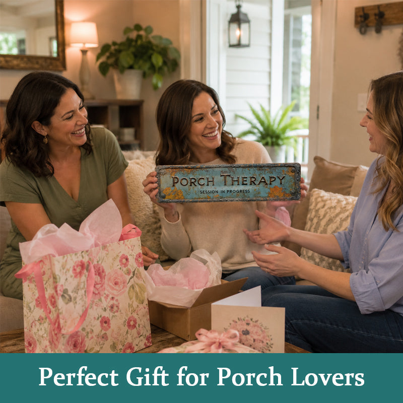 ✨Country-style "Porch Healing" Metal Sign