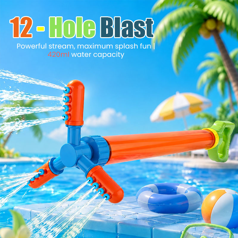 💦 Upgraded 360° Rotating Water Blaster For Kids 🌊